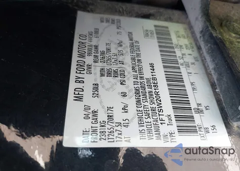 2008 Ford F-250 King Ranch/Lariat/Xl/Xlt from USA, damaged, VIN 1FTSW20R18EB11446